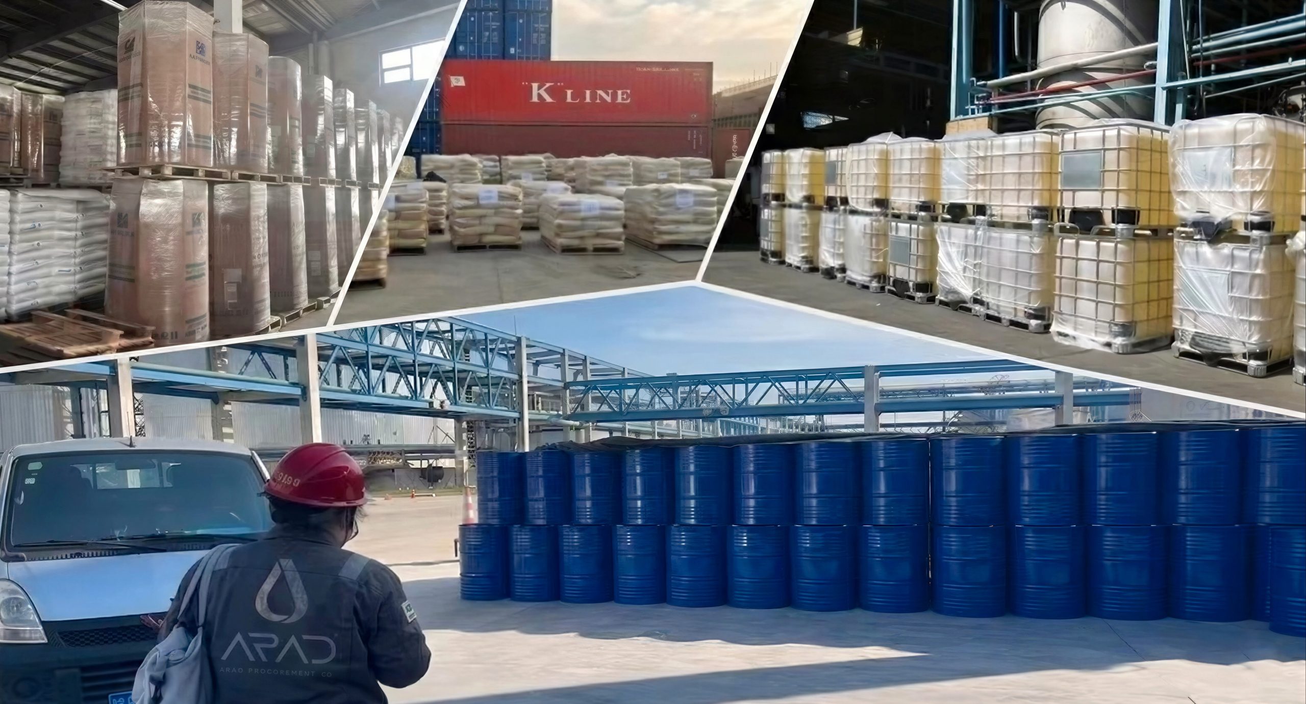 پشتیبانی از صنایع پتروشیمی و تأمین یکپارچه مواد شیمیایی